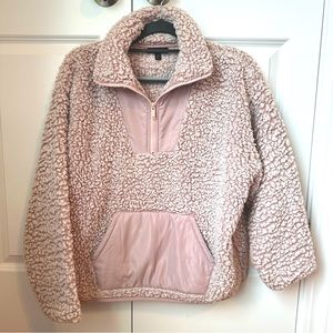 Express Sherpa pullover. Size small.